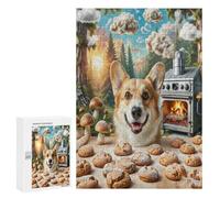 Pembroke Welsh Corgi 300Pc Jigsaw Puzzles Suitable Adults Children Cute Pet Animals Jigsaws Vibrant Family Bonding Game Brainteasing Relaxation Home 300 PCS