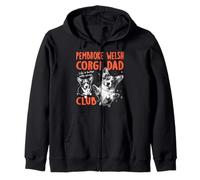 Pembroke Welsh Corgi Dad Club Dog Dad Men Father's Day Zip Hoodie