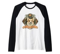 Pembroke Welsh Corgi Dad Raglan Baseball Tee