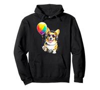 Pembroke-Welsh-Corgi Dog Headphone Sunglass Balloon Art Pullover Hoodie