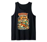 Pembroke Welsh Corgi Drinking ice Coffee end Swing DIGOR Tank Top