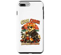 Pembroke Welsh Corgi drinking ice coffee on motorbike DIGOR Case for iPhone 7 Plus/8 Plus