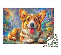 Pembroke Welsh Corgi Jigsaw Puzzle 1000-Piece for Adults & Kids, Challenging Home Decoration Gift 38x26cm/1000pcs
