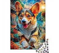 Pembroke Welsh Corgi Jigsaw Puzzle for Adults,1000 Pieces Challenge Toy Home Decoration for Adults& Kids Age 12 Years Up 70x50cm/1000pcs