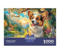 Pembroke Welsh Corgi Jigsaw Puzzle for Adults& Kids,1000 Pieces Challenge Toy Home Decoration for Adults& Kids Age 14 Years Up 70x50cm/1000pcs
