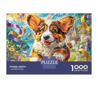 Pembroke Welsh Corgi Jigsaw Puzzle for Adults& Kids,1000 Pieces Challenge Toy Home Decoration for Adults& Kids Age 14 Years Up 70x50cm/1000pcs