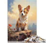 Pembroke Welsh Corgi Jigsaw Puzzles for Adults Kids. 1000 Pieces Impossible Challenge Toy Educational Games Home Decoration for Adults& Kids Age 14 Years Up 1000pcs (38x26cm)