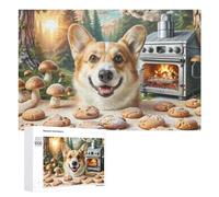 Pembroke Welsh Corgi Jigsaw Puzzles Puzzle for Adults Kids. 1000 Pieces Cute Pet Impossible Challenge Toy Educational Games Home Decoration for Adults& Kids Age 14 Years Up 1000 PCS