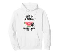 Pembroke Welsh Corgi Mom One in a Melon Funny Pullover Hoodie