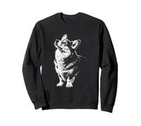 Pembroke Welsh Corgi Portrait Minimalist Sweatshirt