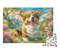 Pembroke Welsh Corgi Puzzle 1000 Pcs Impossible Jigsaw Puzzle, Challenge Puzzle for Adults & for Age 14 And Up 70x50cm/1000pcs