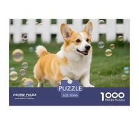 Pembroke Welsh Corgi Puzzle 1000 Pieces Adults Educational Relaxing Brain Training Pet Dog Precision Pieces Quality 70x50cm/1000pcs
