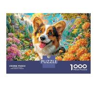 Pembroke Welsh Corgi Puzzles 1000 Piece. Puzzle Impossible, Puzzle Family Activity Puzzles Game 52x38cm/1000pcs