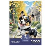 Pembroke Welsh Corgi Puzzles 1000 Pieces for Adults Beautiful Decoration Puzzle Pet Dog Challenging Puzzles Fun Present & Activity for Home38x26cm/1000pcs