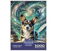 Pembroke Welsh Corgi Puzzles 1000 Pieces for Adults Educational Games Pet Dog Puzzles for Adults Fun Present & Activity for Home70x50cm/1000pcs