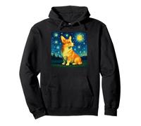 Pembroke Welsh corgi Van Gogh starry night cool art Pullover Hoodie