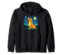 Pembroke Welsh corgi Van Gogh starry night cool art Zip Hoodie