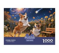Pembroke Welsh Corgi1000 Puzzles for Adults Challenging Beautiful Decoration Puzzle Fun Challenging Cute Pet Dog Brainteasing Adults Jigsaw Puzzle 70x50cm/1000pcs Educational Games