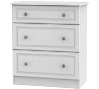 Pembroke White 3 Drawer Deep Chest