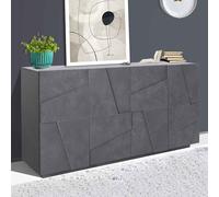 pembroke wooden storage cabinet with 4 doors in slate