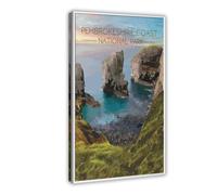 Pembrokeshire Coast National Park Canvas Poster Wall Art Decor Print Picture Paintings for Living Room Bedroom Decoration 20x30inch(50x75cm)