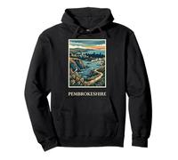 Pembrokeshire Coastal Cliffs Harbor Wales Travel Design Pullover Hoodie