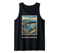 Pembrokeshire Coastal Cliffs Harbor Wales Travel Design Tank Top