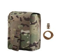 Peminkoo Tactical MOLLE GP Pouch Multifunctional Walkie Talkie Carry Magazine Holder Admin Sub Pouch Outdoor Hunting Vest Military Pouch (CP)
