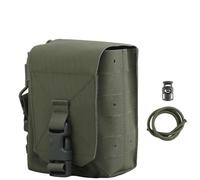 Peminkoo Tactical MOLLE GP Pouch Multifunctional Walkie Talkie Carry Magazine Holder Admin Sub Pouch Outdoor Hunting Vest Military Pouch (Green)