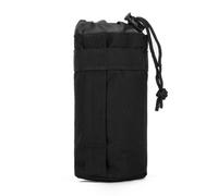 Peminkoo Tactical Molle Water Bottle Bag Military Outdoor Camping Hiking Drawstring Water Bottle Holder Multifunction Bottle Pouch (Black)