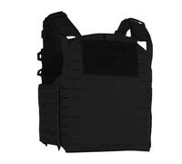 Peminkoo Tactical Vest Adjustable Shoulder Strap Molle Hunting Military Plate Carrier Combat Training Paintball Airsoft Vest Lightweight (Black)