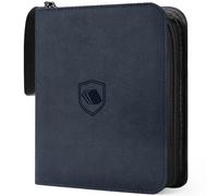 Pemocyny 1200 Pockets Trading Card Binder, PU Cover Zipper Card Collection Album, Sturdy Card Folder Holder for MTG, TCG, Game Cards, Sports Cards