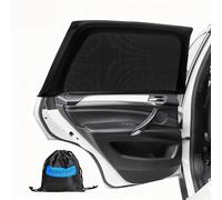 PEMOTech Car Window Shades for Baby 2 Pack - Stretchable & Breathable Spandex Car Sun Shade for Baby - Car Shades UV Sun Protection for Babies/Kids/Adults/Pets - 39.8" x27.2" Fits 99% Cars