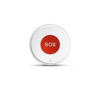 Pemsmart Smart SOS Panic Button, WiFi, White, Battery Powered, Compatible with Tuya Smart/Smart Life App, 3.7V 400mAh Rechargeable, Elderly Emergency Alarm System