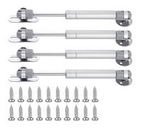 PEN 100N Hydraulic Support Cabinet Hinge, Set of 4 Stainless Steel, Silver, 190mm/7.48"