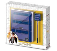 Pen and diary Karactermania Harry Potter Knight Bus Violet 23,2x22,4x2,2 cm