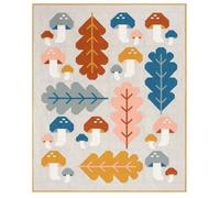 Pen and Paper Patterns Forest Fungi Quilt Pattern, White