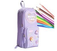 Pen Bag - Travel Pencil Pouch, Compact Writing Supplies Case, Lightweight Organizer With Sturdy Handle | Mini Stationery Storage For Girls Carrying Pens Pencils Highlighters Helping Organize Materials