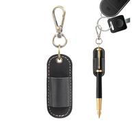 Pen Carrier - Leather Case, Keychain Organizer for Cafe, Anti-Lost Portable Leather Storage Case | Lanyard with Pen Holder for Cafe Bedside Dorm Hospital Home Office School Hotel Room