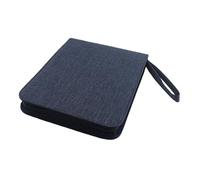 Pen Case,Canvas,Multifunctional for Collection,Dustproof,Large Capacity Pouch,Storage Case Pen Display Holder, Blue 24 Grid