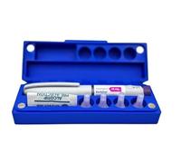 Pen Case Compatible with Mounjaro® & Wegovy® 0.25mg / 0.5mg Weight Loss GLP-1 Pens - Hard Plastic Storage Box for Travel, Fridge or Home - Holds Pen, Needle Tips & Swabs (Blue)