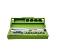Pen Case Compatible with Mounjaro® & Wegovy® 0.25mg / 0.5mg Weight Loss GLP-1 Pens - Hard Plastic Storage Box for Travel, Fridge or Home - Holds Pen, Needle Tips & Swabs (Spring Leaf Green)