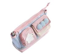 Pen Case,High Capacity Pencil with Zipper | Stationery Bag with Multiple Compartments for Marker Eraser Ruler Sticky Notes for School Daily Use Backpack Office