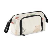 Pen Case Large Capacity Big Pencil Cases with Handle Pencil Case For Adults for Boys Travel Bears