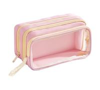 Pen Case - Pencil Case with Large Capacity, High Performance Writing Holder, Multi-Compartment Pen Bag for Girls, Students, Adults, Men, Women, College, Portable Durable St, pink, see description, See