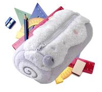 Pen Case - Plush Stationery Organizer Makeup Cosmetic Bag, Portable Soft Durable Holder, Cute Design for Kids Teens Adults, Backpack Friendly | Fun Pens Organizer for Sticky Notes Ruler Marker