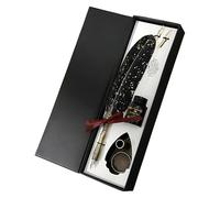 Pen - Classic Quill Writing Instrument, Stainless Steel Ink Nib Kit With Holder Stand, Decorative Handwriting Tool For Letters Sketching Practice Creators Teachers Painters Beginne