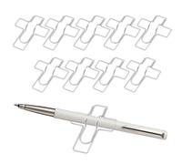 Pen Clip for Notebook - Planner Writing Tool Clips, 10-Piece Reusable Storage Stationery Accessories, Journal Pencil Clips Pen Organizer | for Traveler Students Home Office School Classroom Clipboard