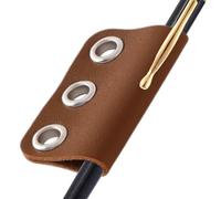 Pen Clip for Notebook - Reusable PU Leather Detachable,Clip on Pen Holder for Planners - for Paper Planner Binder Documents Journaling Planning Scheduling