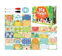 Pen Control Cards for Kids | Interactive Writing Notebook - Writing & Pen Control Cards for Kids, for Ages 2 to 6, for Home & Home Use